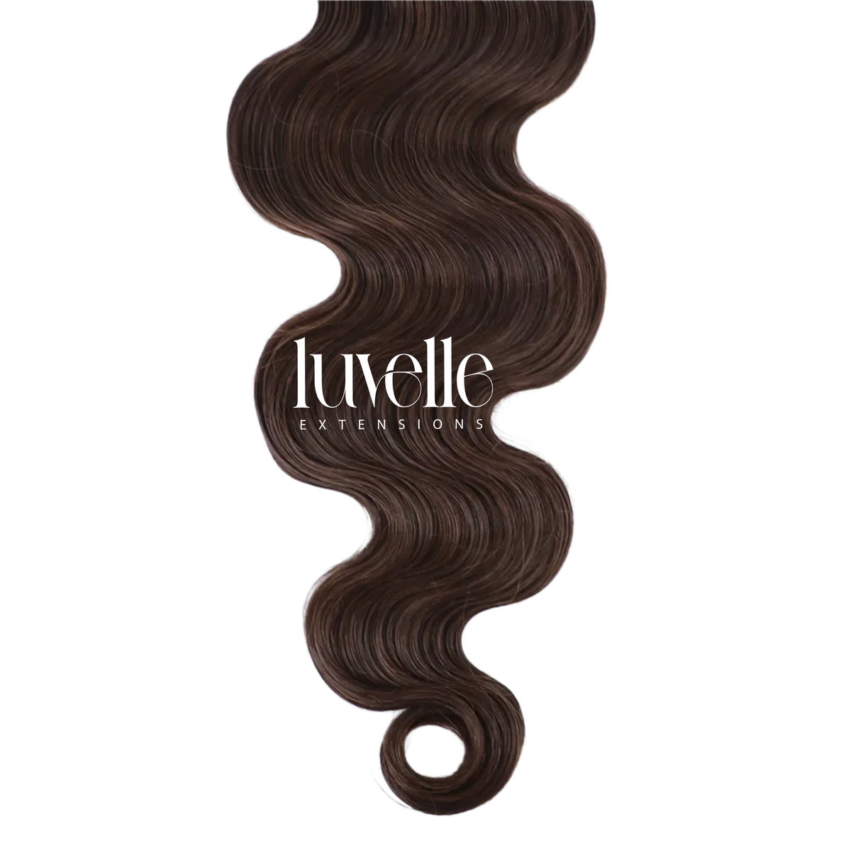 Chocolate Brown Body Wave Feathered Crochet Hair